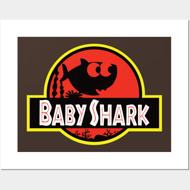 Jurassic Shark Wall Art by Dansmash